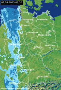 Regnerischer Wochenauftakt