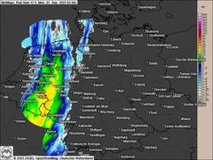 Regen zieht zur Nordsee